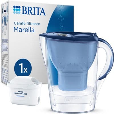 Brita - Carafe Filtrante Marella Bleu + 1 Cartouche Maxtra Pro