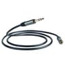 Rallonge Jack QED 1M50 Rallonge Casque 6.3mm M/F Graphit