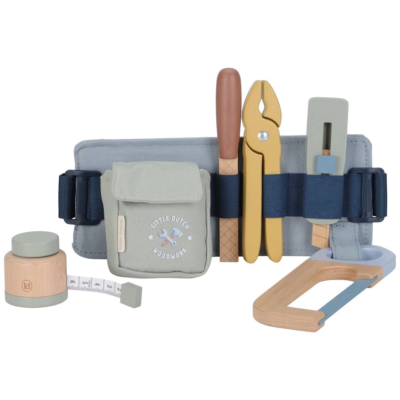 Ceinture À Outils En Bois Bleu, Jaune, Vert - image 2