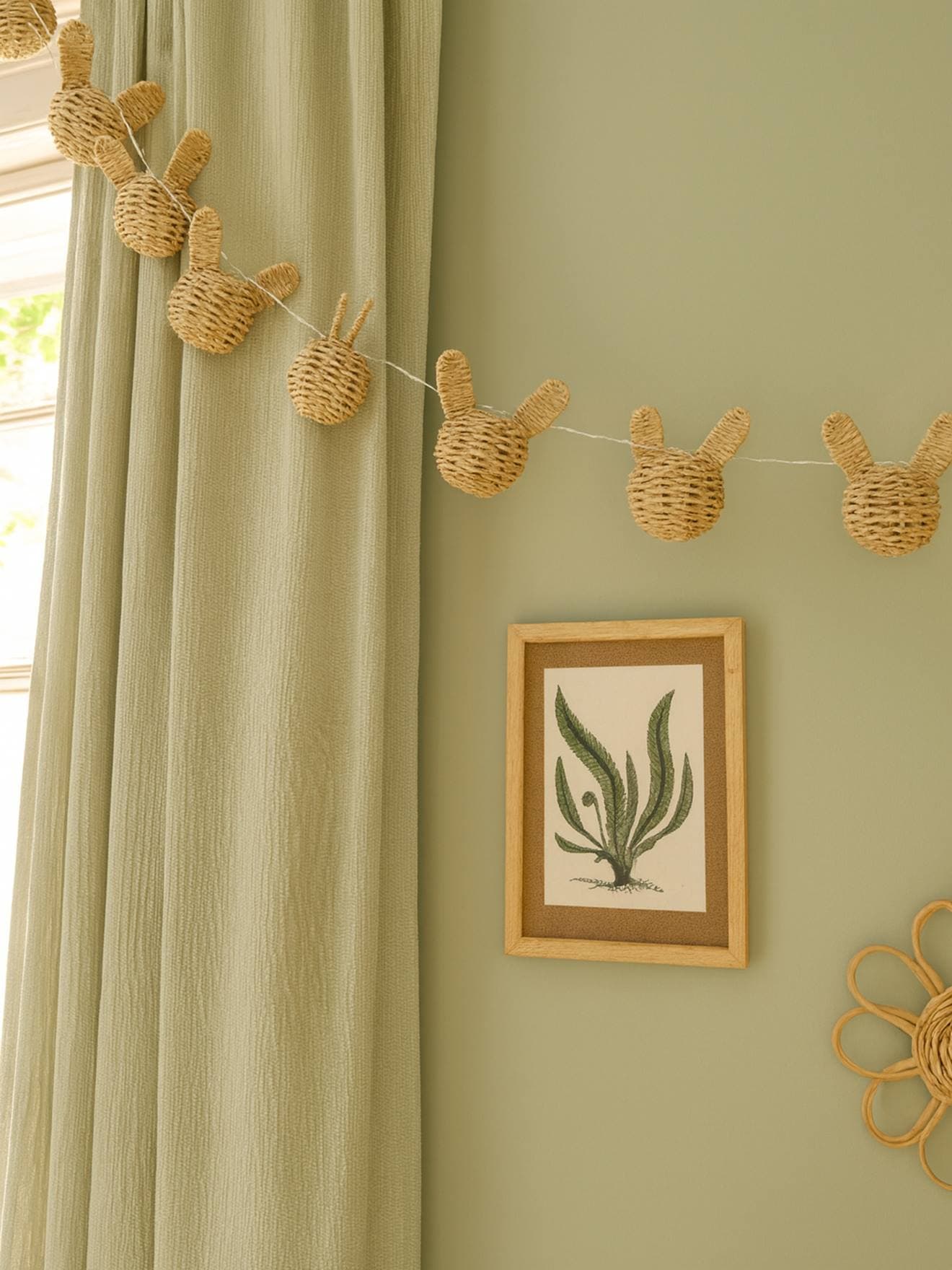 Guirlande lumineuse lapin beige - image 2