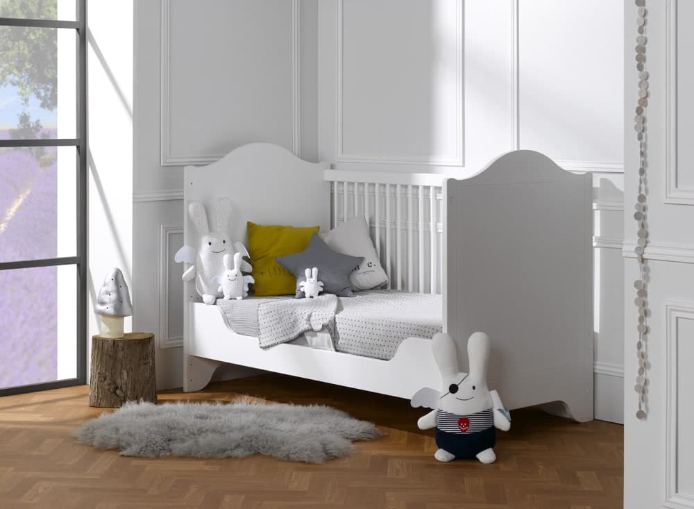 Lit bébé évolutif 70x140 Blanc - image 3
