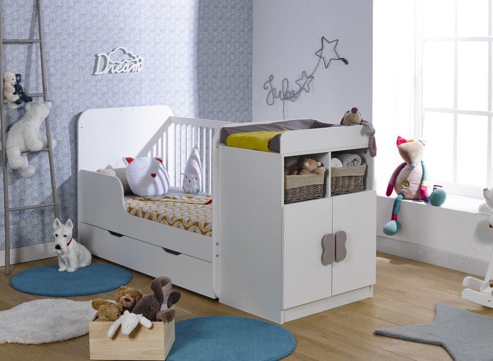 Lit bébé combiné Blanc - image 3
