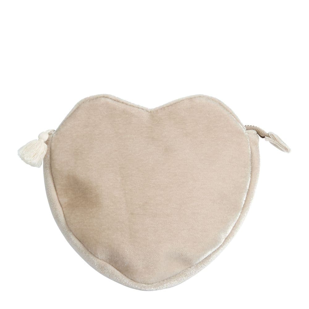 Pochette Cœur écru