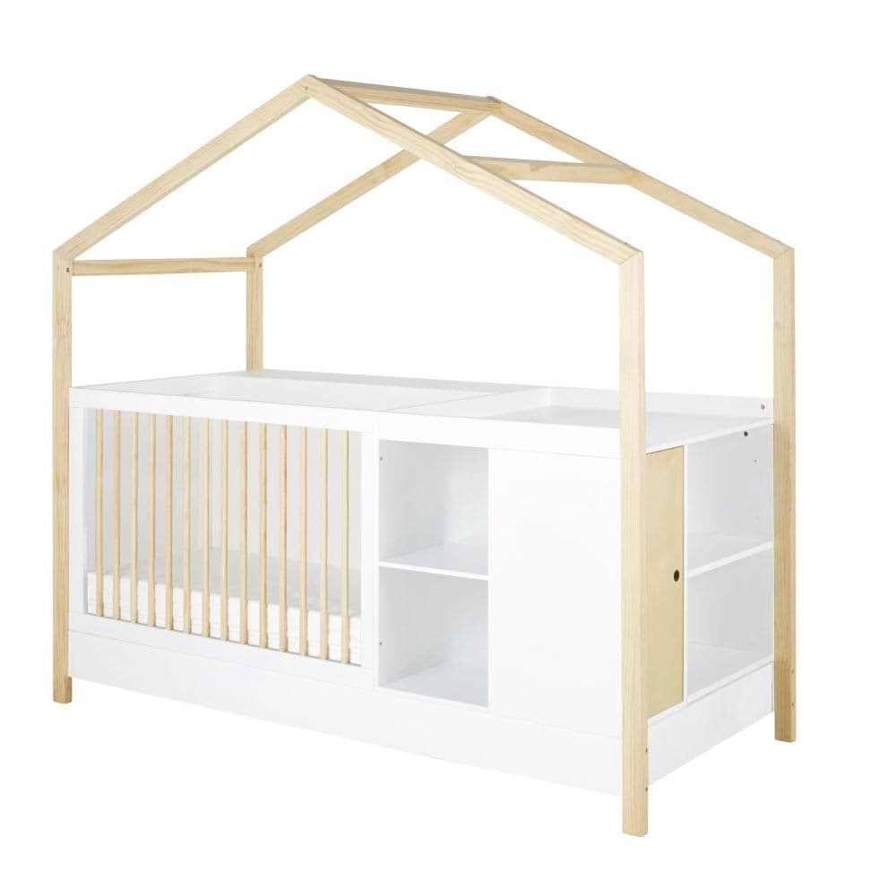 Lit bébé combiné évolutif bicolore L213 - image 2