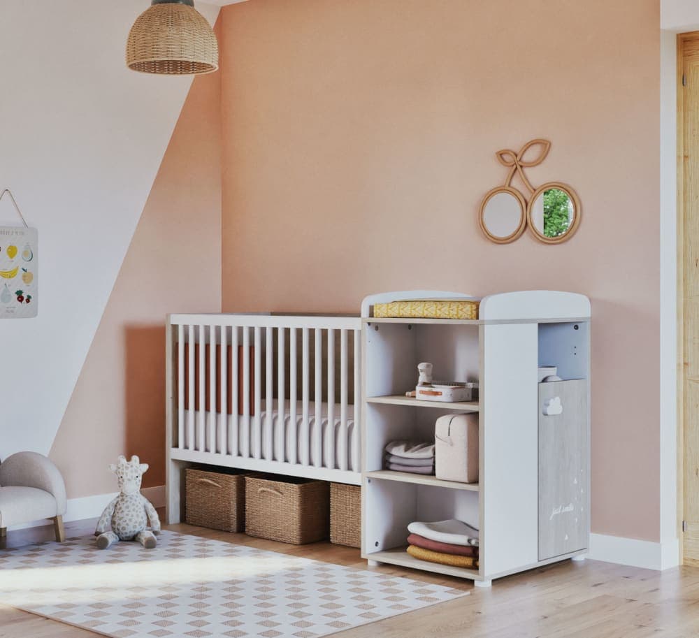 Lit bébé combiné évolutif Smile hêtre cendré (60 x 120 cm) - image 3