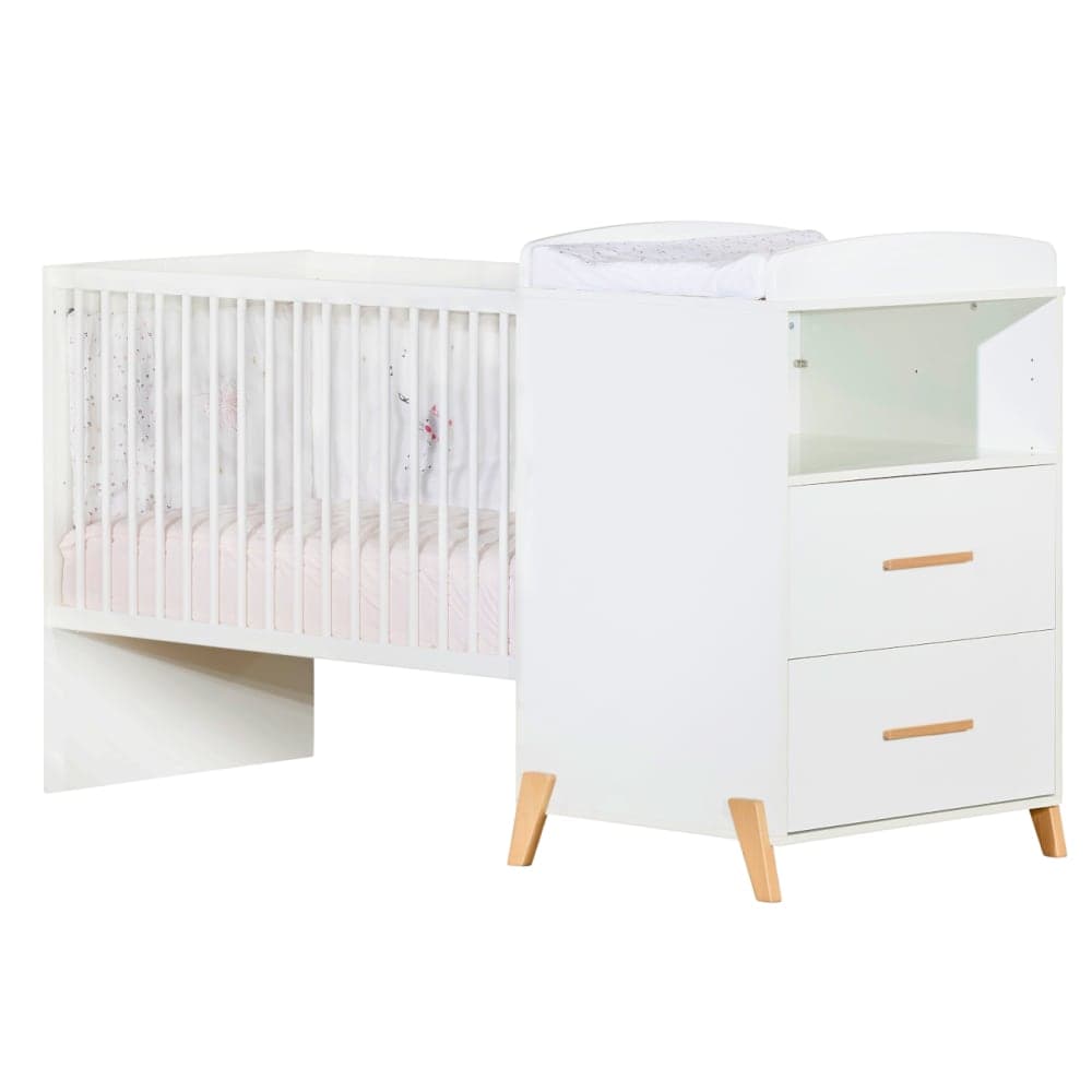 Lit bébé combiné évolutif Joy naturel (60 x 120 cm)