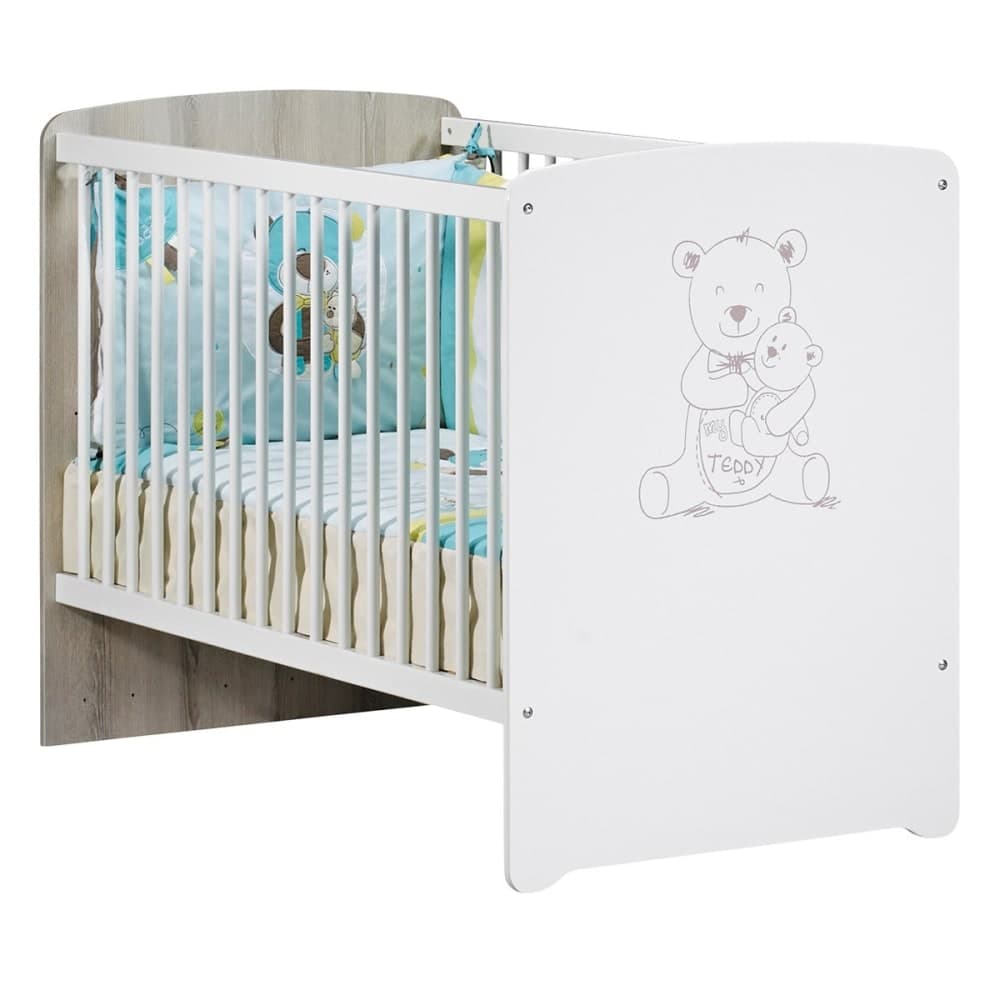 Lit bébé têtes panneaux Teddy (60 x 120 cm)