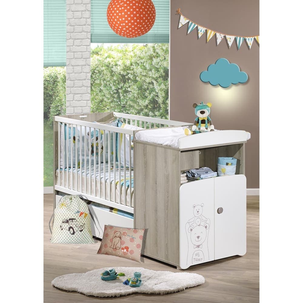 Lit bébé combiné évolutif Teddy (60 x 120 cm) - image 2