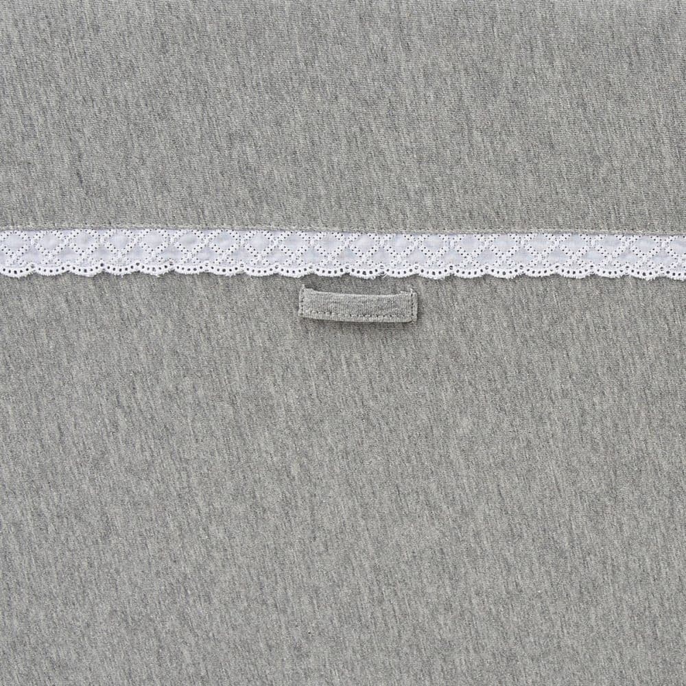 Tour de lit bébé coton gris 180 cm - image 3