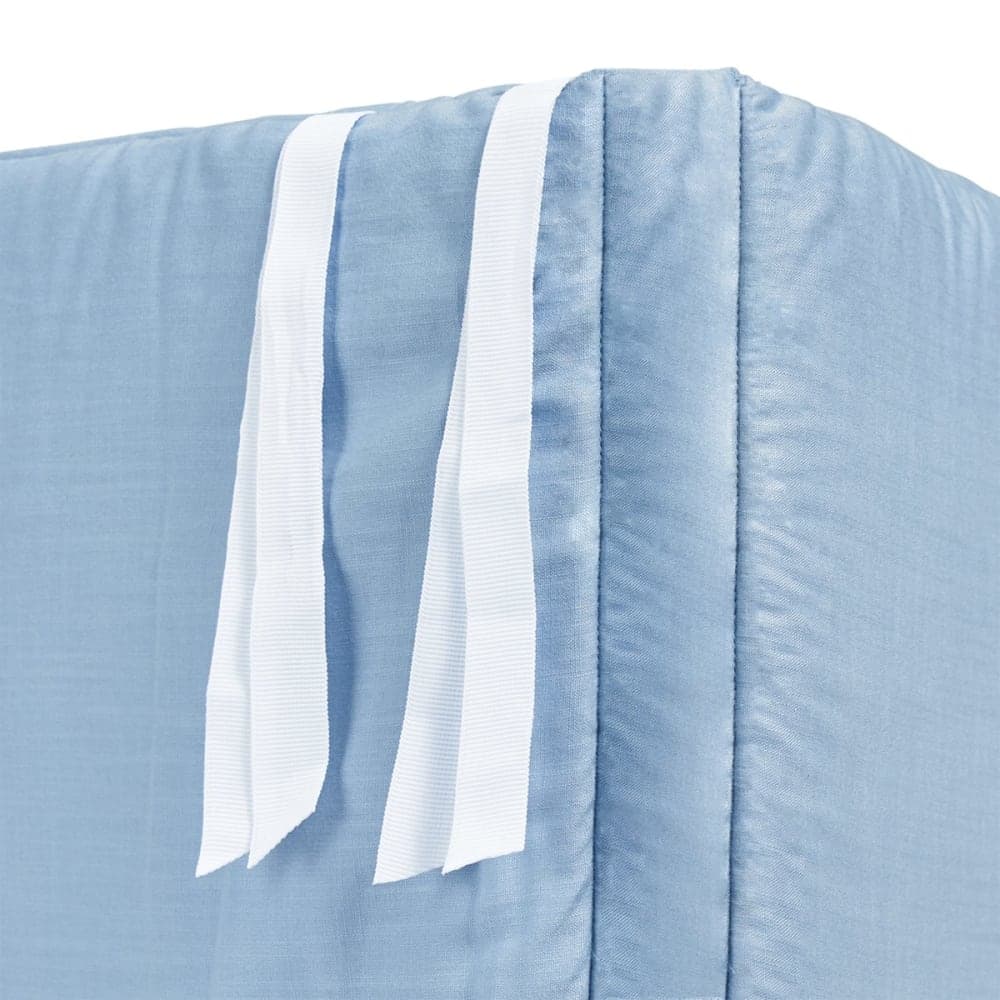 Tour de lit bébé coton bleu 180 cm - image 3
