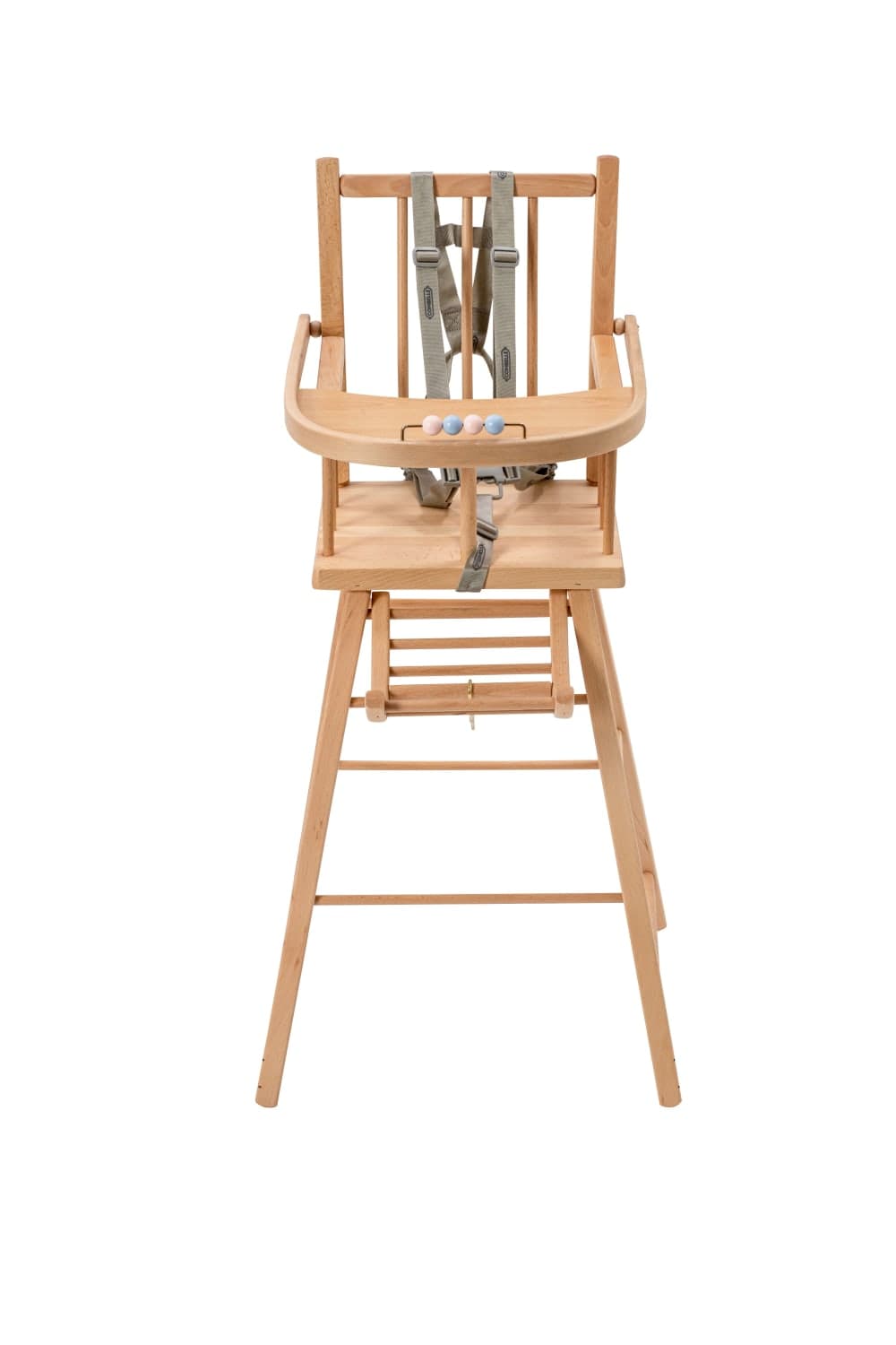 Chaise haute traditionnelle fixe Vernis Naturel - image 2