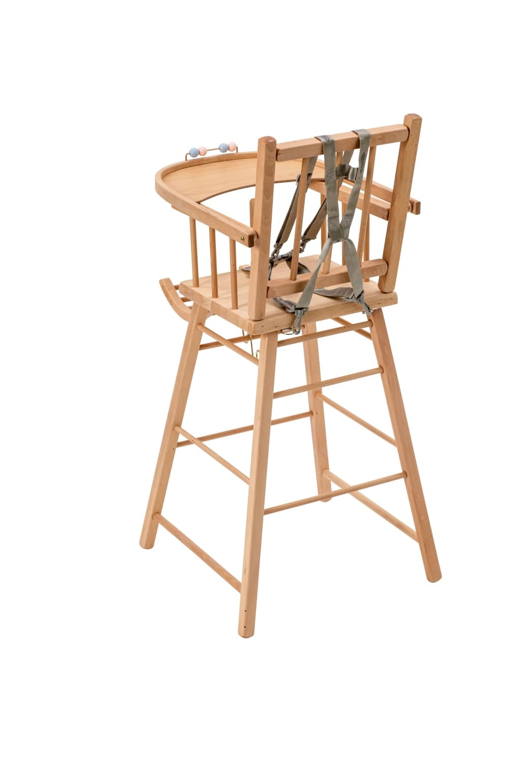 Chaise haute traditionnelle fixe Vernis Naturel - image 3