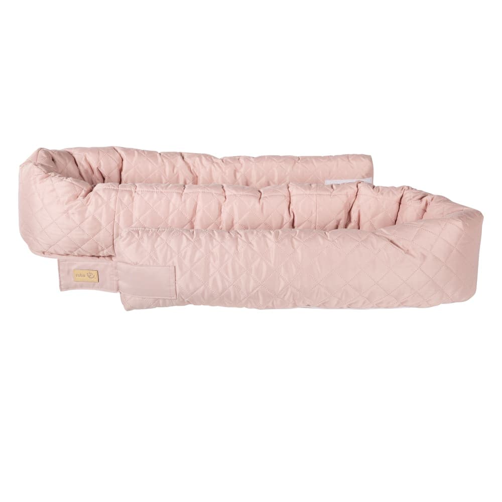 Cale bébé et réducteur de lit 3en1 en polyester rose - image 3