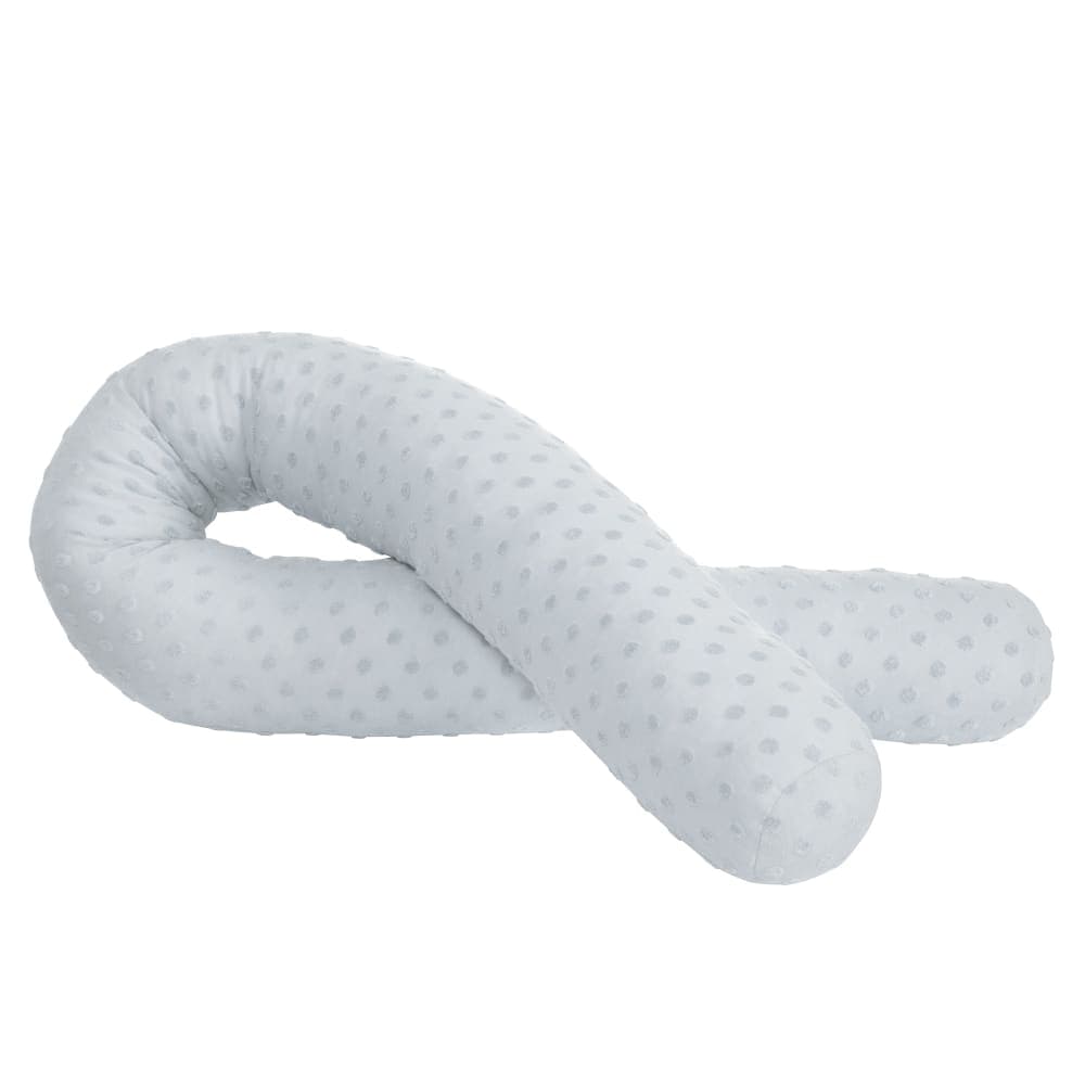 Coussin d'allaitement et tour de lit bébé en coton bio bleu