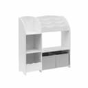 Meuble de rangement jouets 2 paniers en 5 compartiments