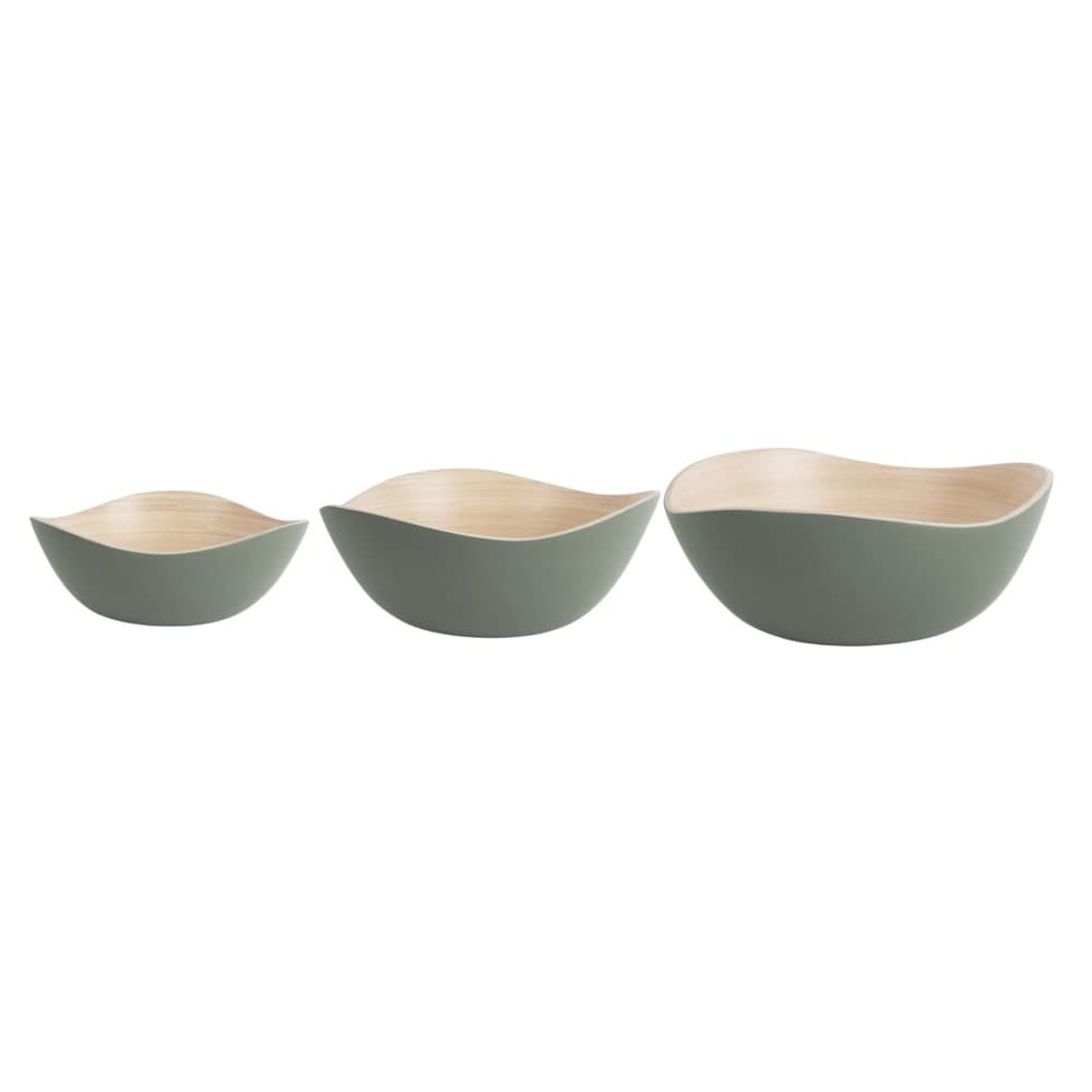 Plat bambou vert Ø28cm