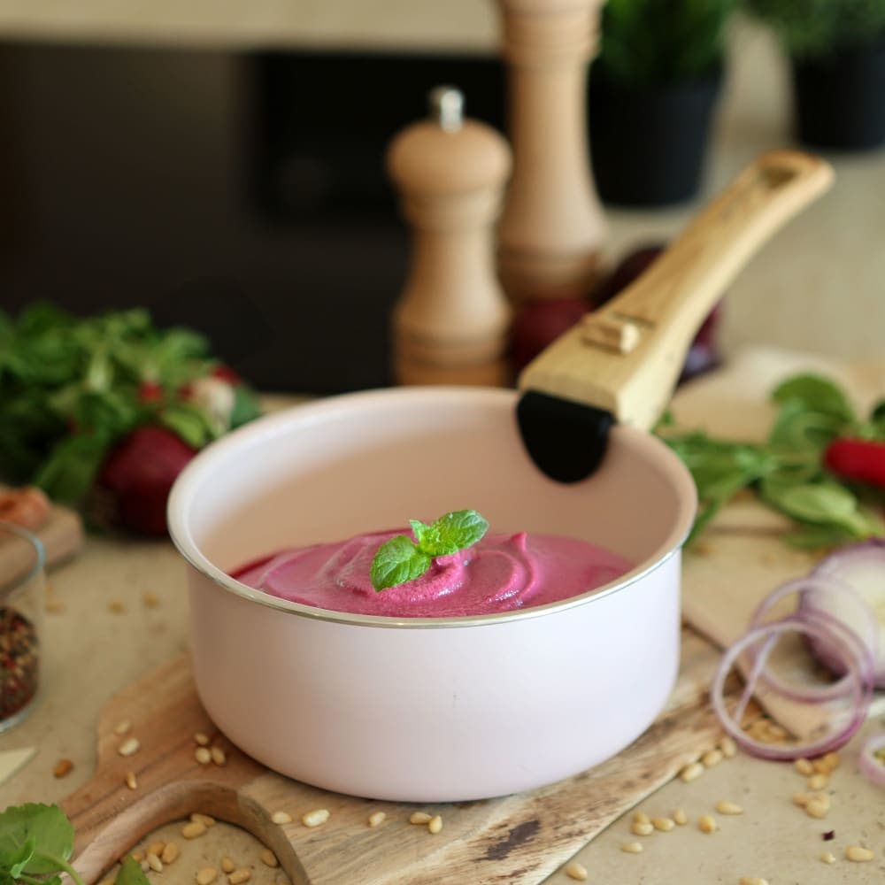 Lot de 2 casseroles roses en céramique - Idéal pour tous feux - image 3