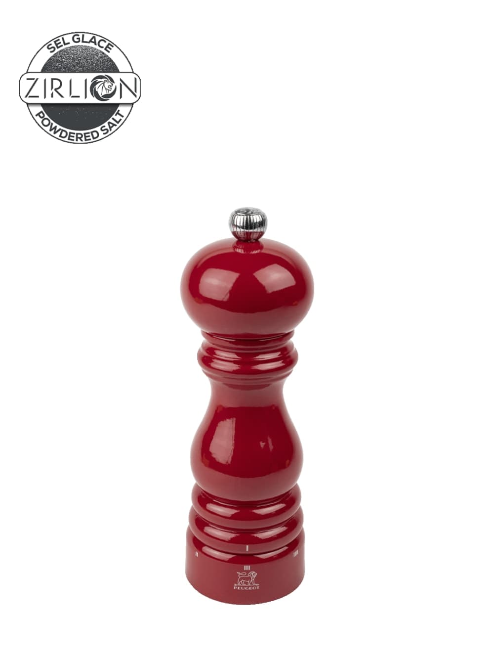 Paris u'Select Moulin à sel manuel u'Select en bois laqué, rouge
