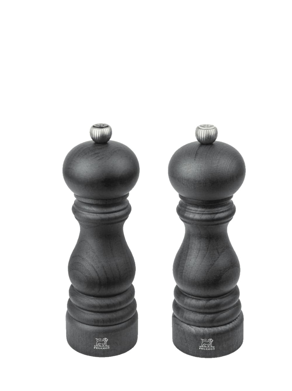 Paris Duo de moulins à poivre et à sel manuels en bois, graphite, 18