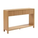 Console effet chêne 2 tiroirs 120cm
