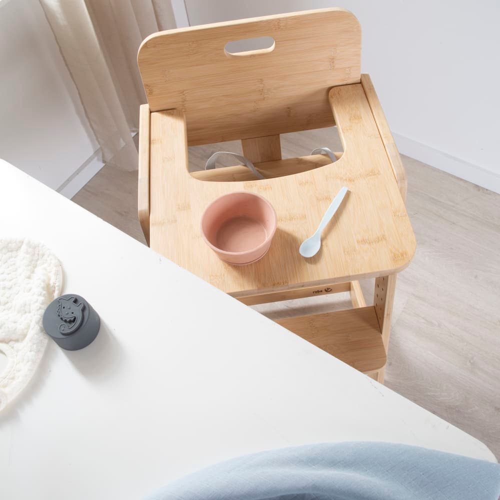 Chaise haute évolutive en bambou FSC® naturel - image 3