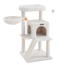 Arbre à chat tour de jeux grand plate-forme 48 x 48 x 96 cm blanc
