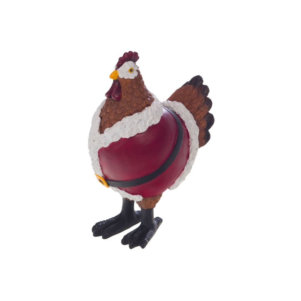 pere noel rouge en résine