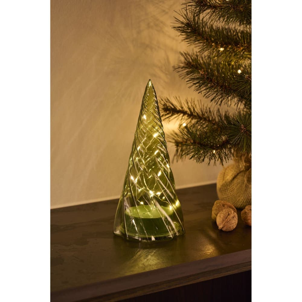 Sapin LED 23cm Vert - image 2