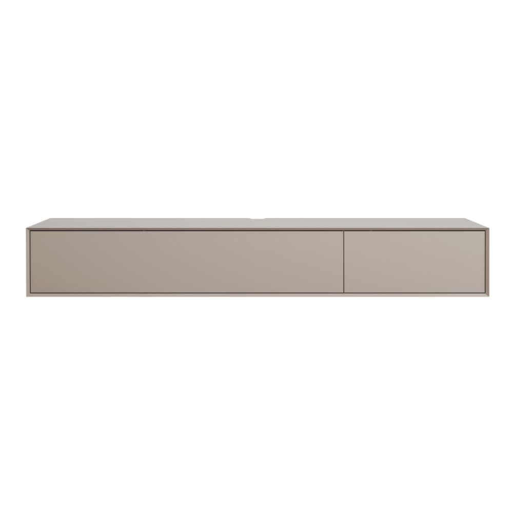 Meuble TV 2 abattants L240 cm - Beige