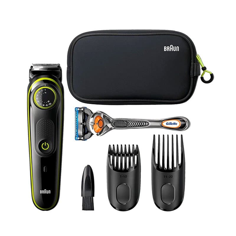 Tondeuse Barbe Braun Bt3941 + Rasoir Gillette Fusion5